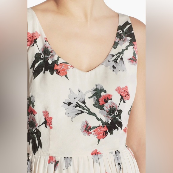 BB Dakota Emeli Floral Print Midi Dress Size 4 - Picture 3 of 8